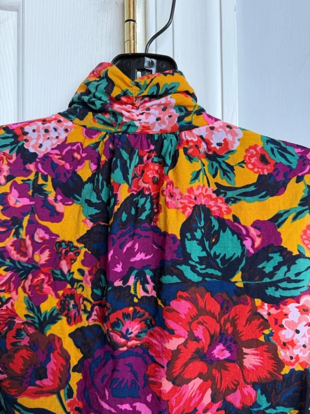 Anthropologie Meadow Rue Cecilia Button Floral Blouse Size M - Picture 6 of 10